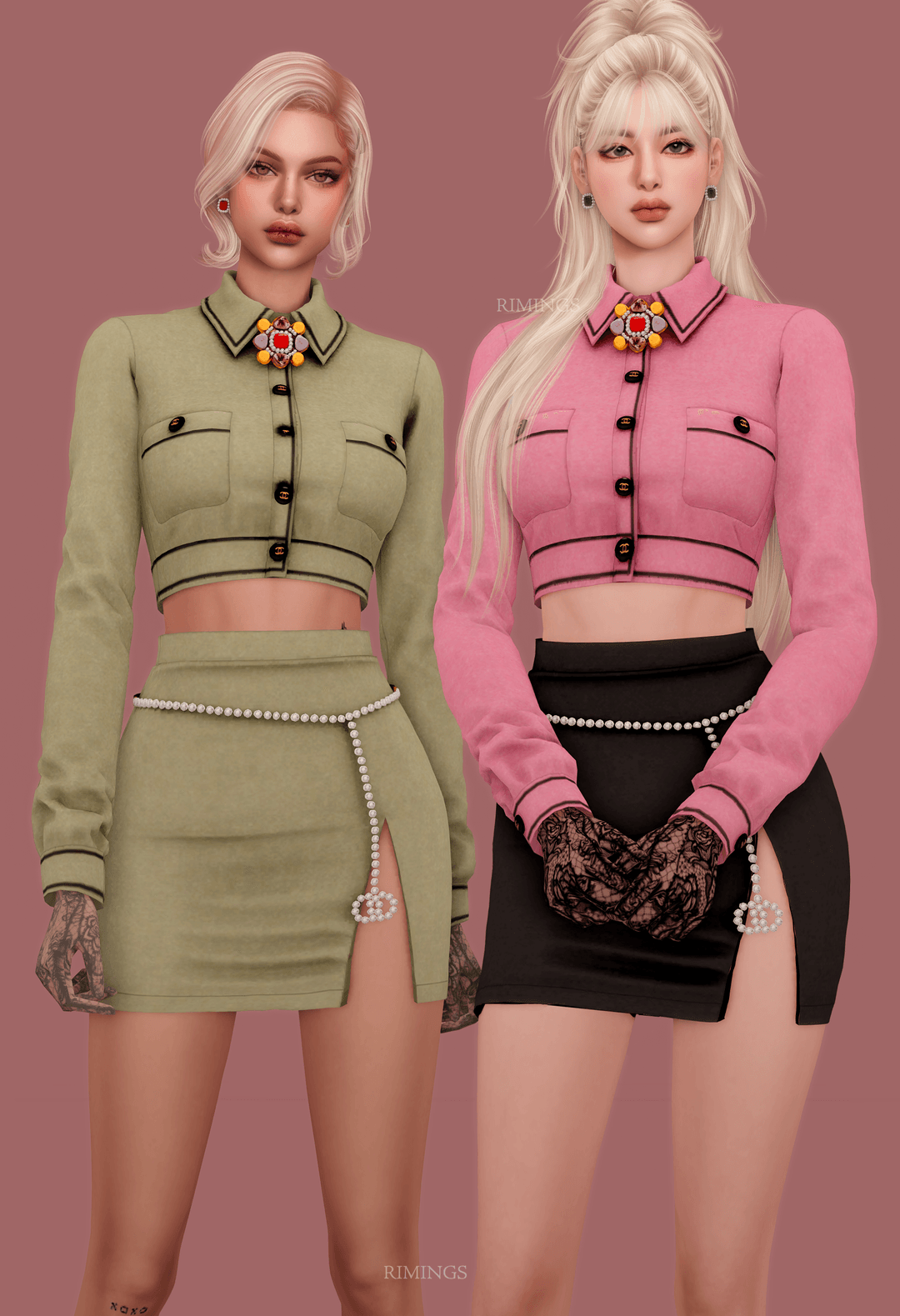 Галерея мода Костюм и серьги NEW GIFT BOX 20 #2